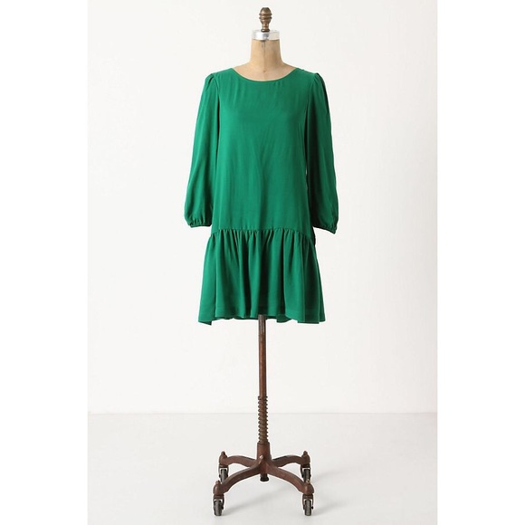 Anthropologie Dresses & Skirts - Anthropologie Meadow Rue Drop Waist Dress in Green
